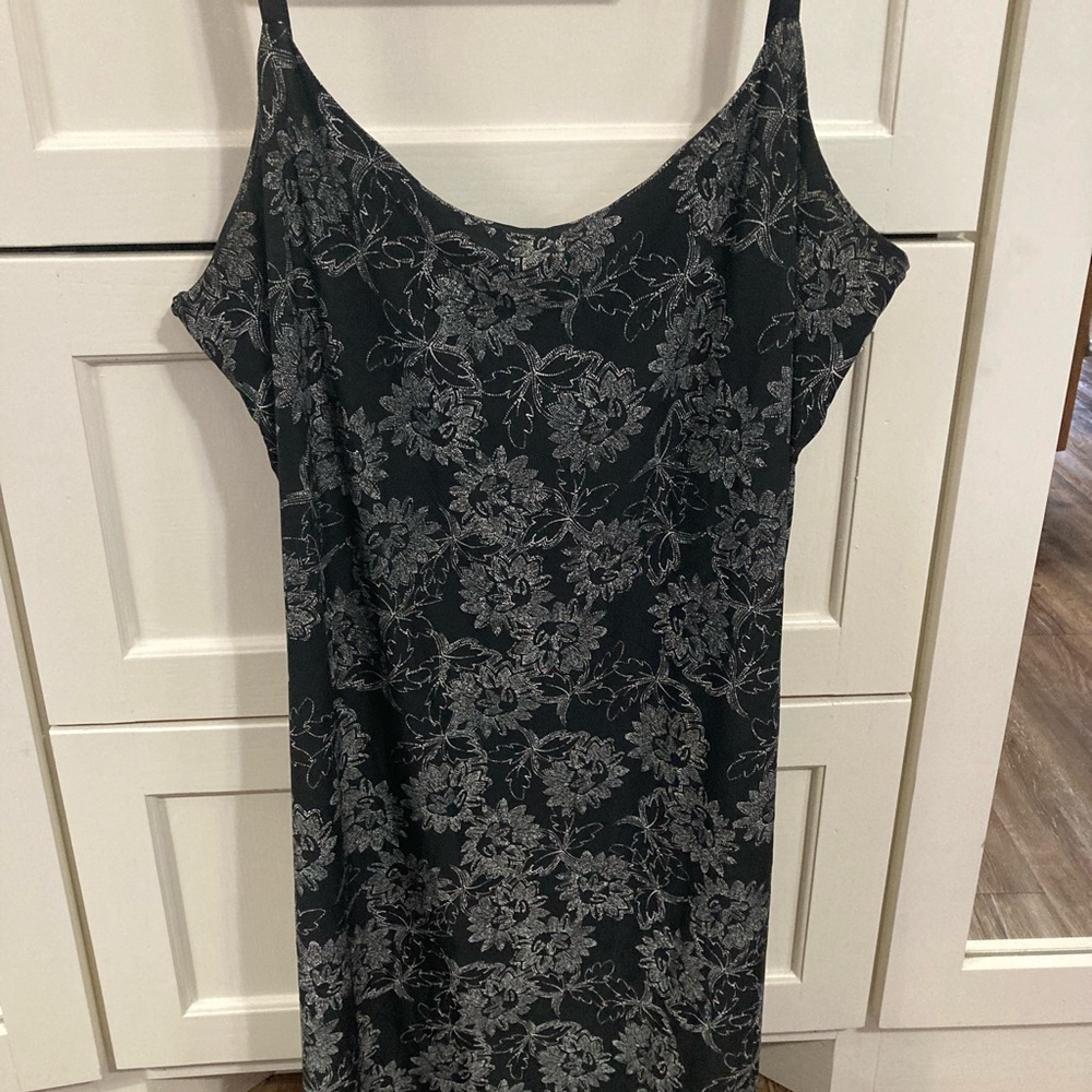 George Black and White Patterned Dress